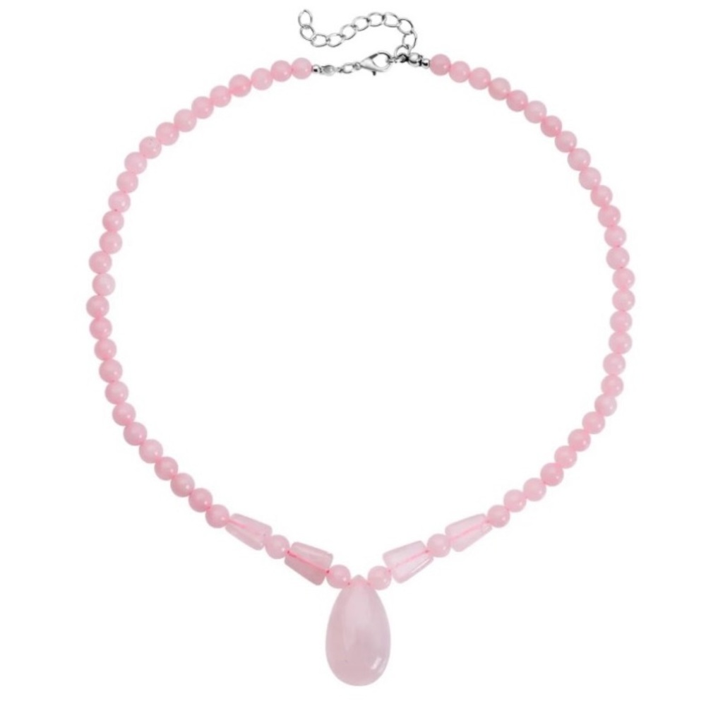 Elegant Galilea Rose Quartz Necklace